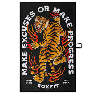 Utility Towel - Make Excuses or Make Progress