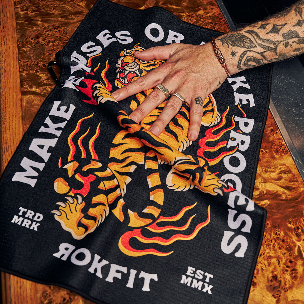 Utility Towel - Make Excuses or Make Progress