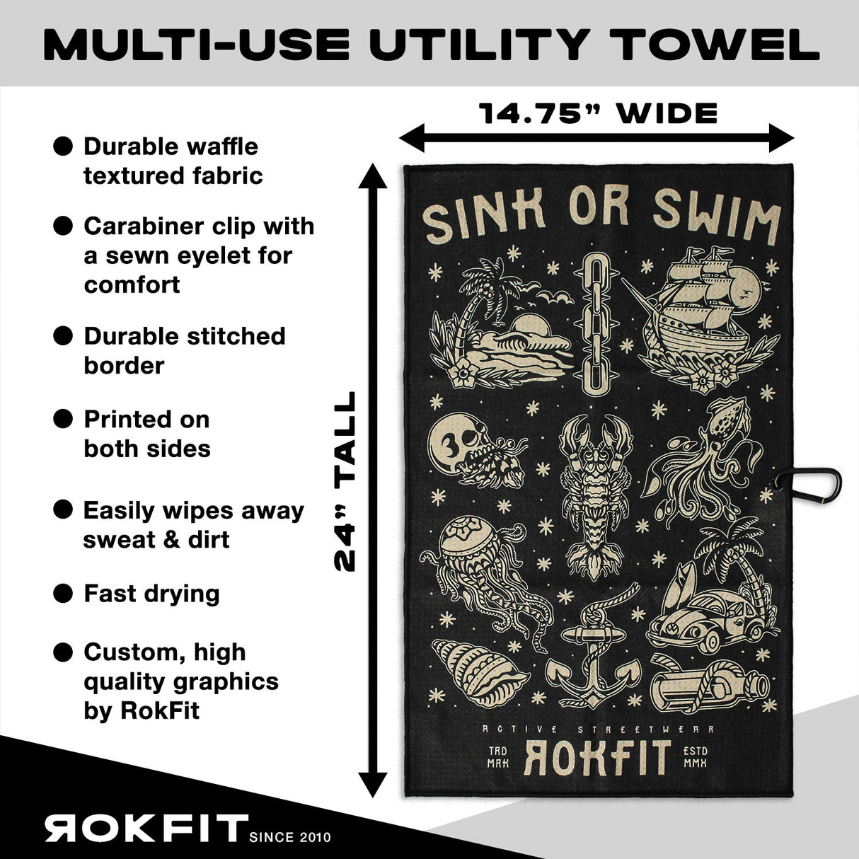 Utility Towel - Sink Or Swim